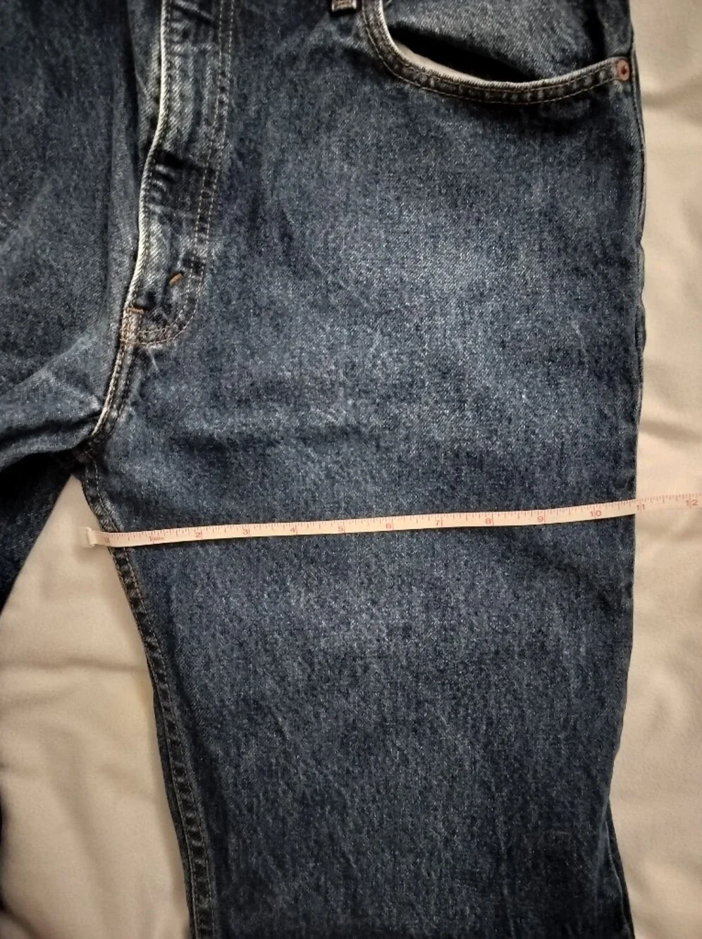 Levi’s 505 Regular Straight Fit Denim Jeans Red Tab Men’s 34x32 Fit (VTG 36x32) - Picture 7 of 17